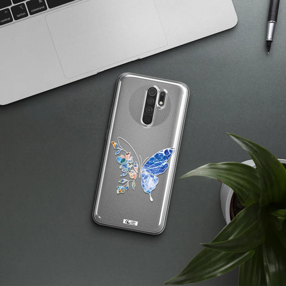 Line Butterfly Xiaomi Redmi 9 Clear TPU Case