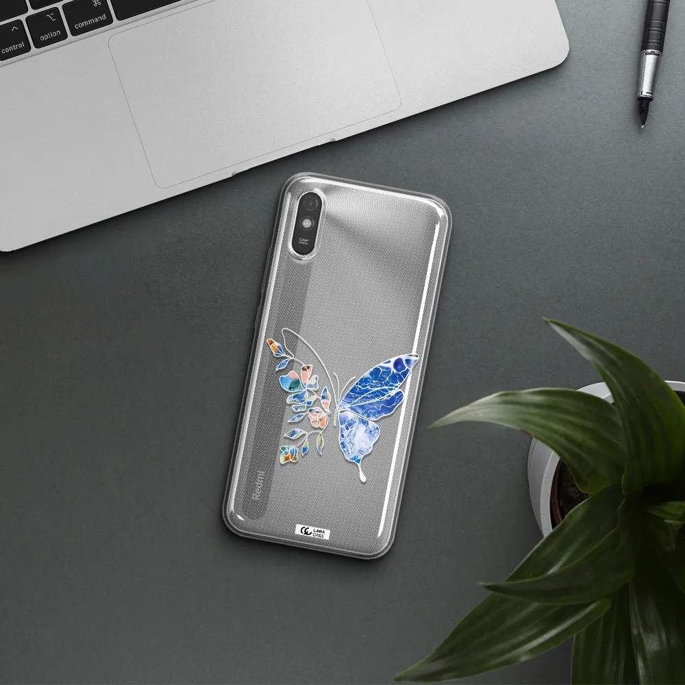 Line Butterfly Xiaomi Redmi 9A Clear TPU Case