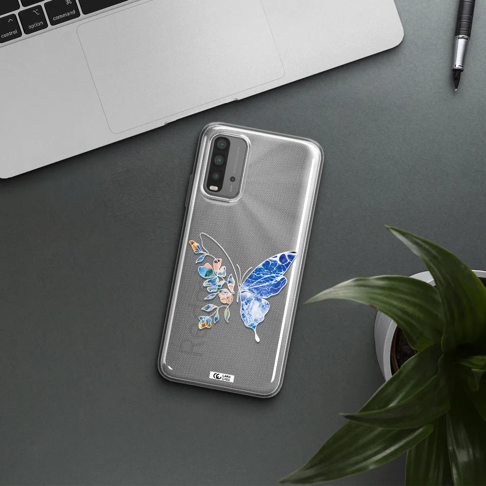 Line Butterfly Xiaomi Redmi 9T Clear TPU Case