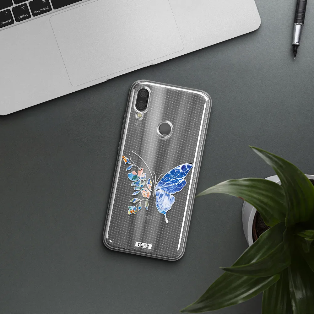 Line Butterfly Xiaomi Redmi Note 7 Clear TPU Case