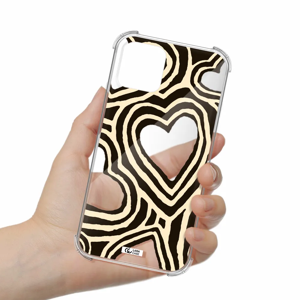 Cute Hearts Apple iPhone 11 pro Clear PC Case