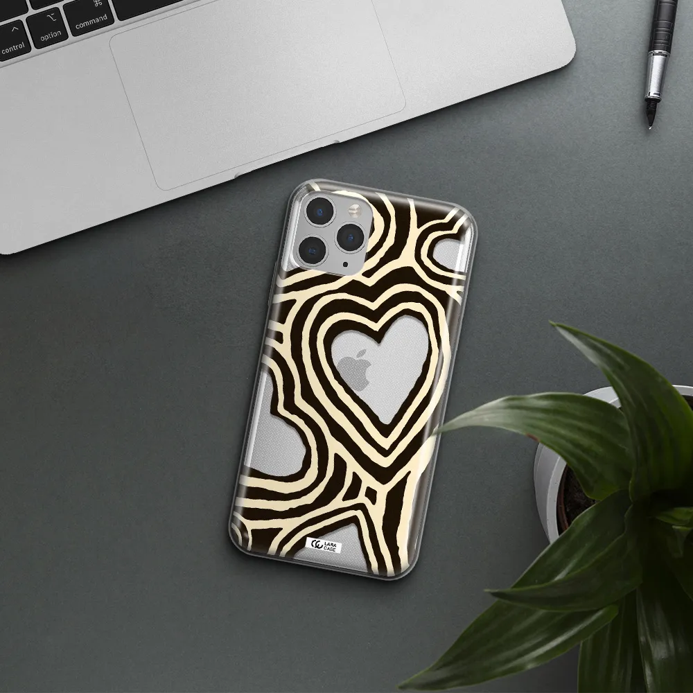 Cute Hearts Apple iPhone 11 pro max Clear TPU Case