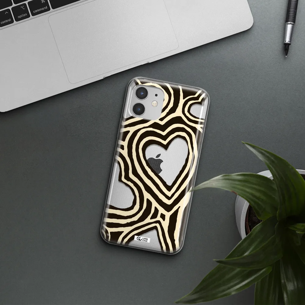 Cute Hearts Apple iPhone 12 mini Clear TPU Case