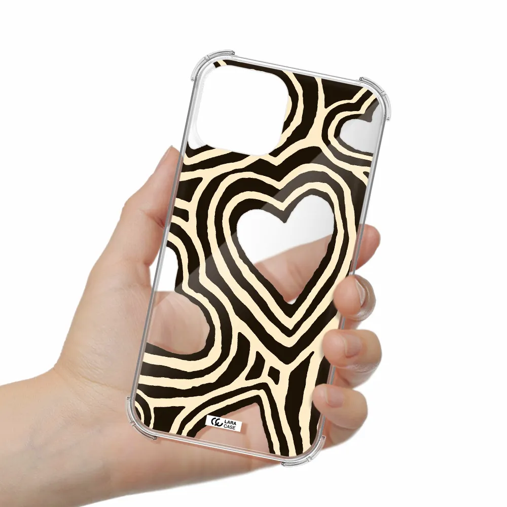 Cute Hearts Apple iPhone 13 mini Clear PC Case