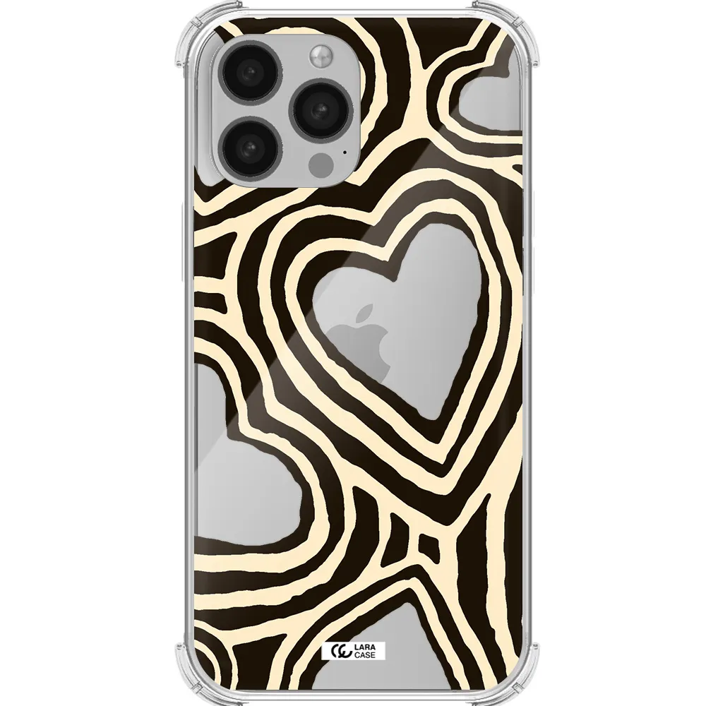 Cute Hearts Apple iPhone 13 Pro Max Clear PC Case