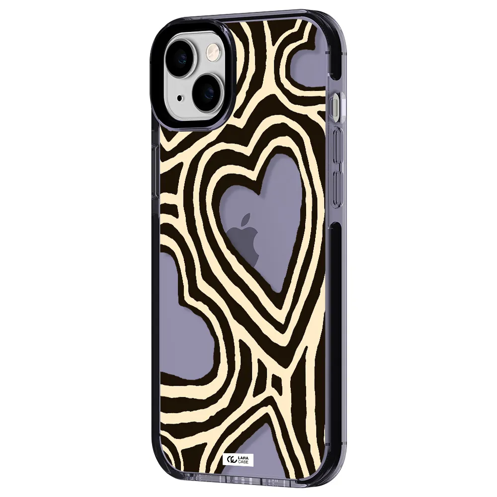 Cute Hearts Apple iPhone 14 plus impact Lilac Case