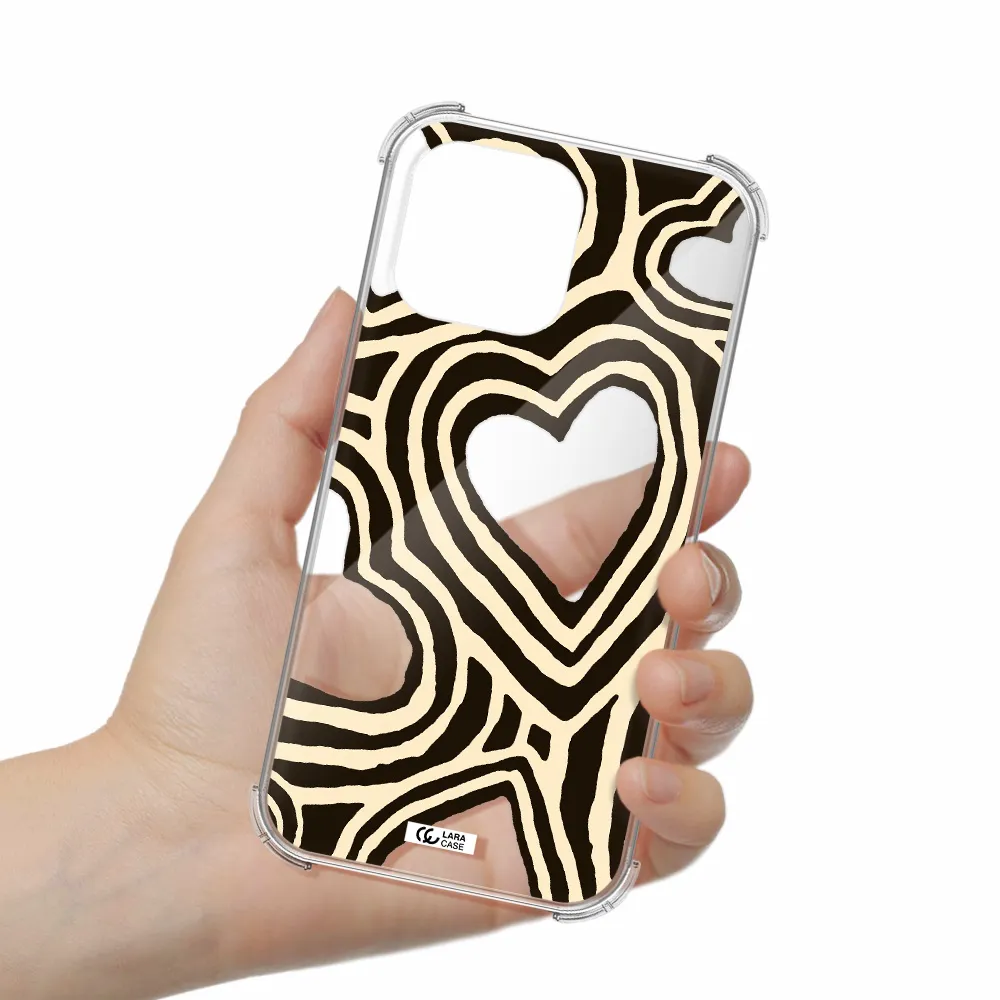 Cute Hearts Apple iPhone 14 pro max Clear PC Case