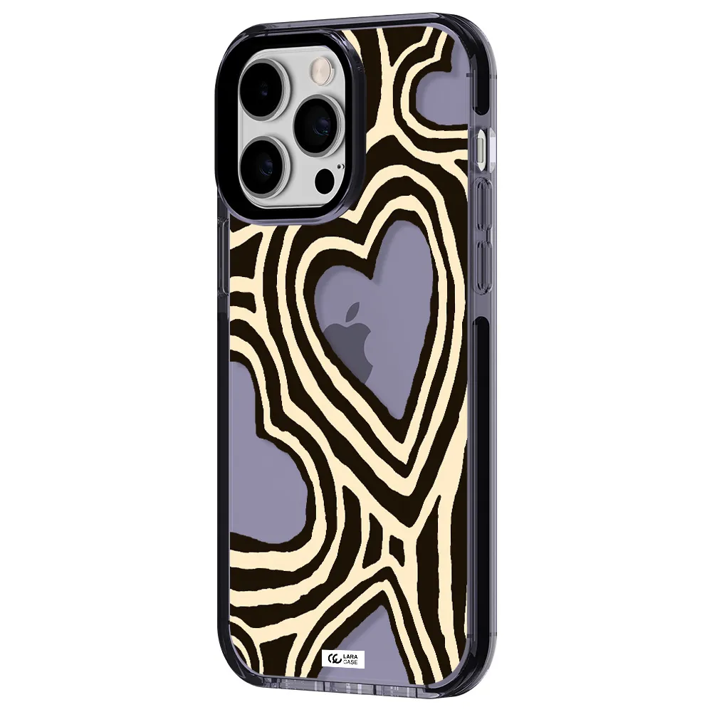 Cute Hearts Apple iPhone 14 pro max impact Lilac Case