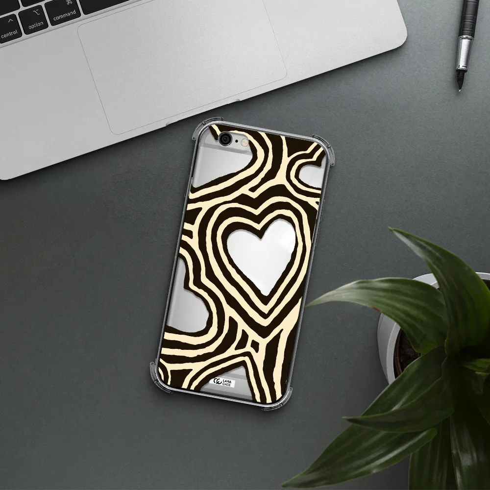 Cute Hearts Apple iPhone 6 Clear PC Case