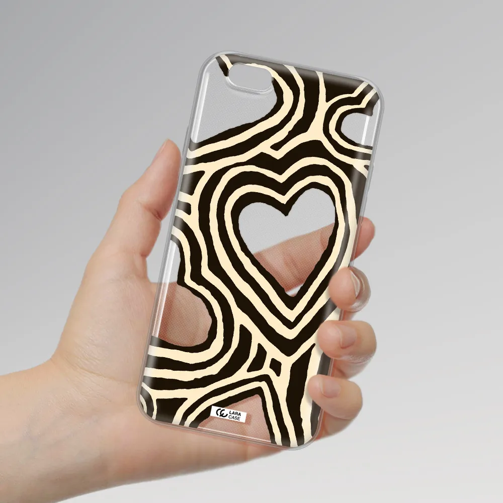 Cute Hearts Apple iPhone 6 plus Clear TPU Case