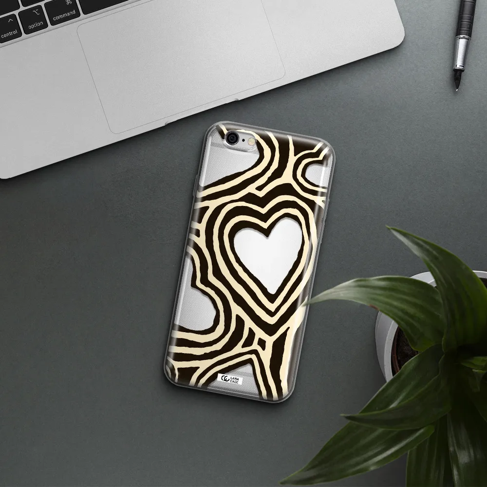 Cute Hearts Apple iPhone 6 plus Clear TPU Case