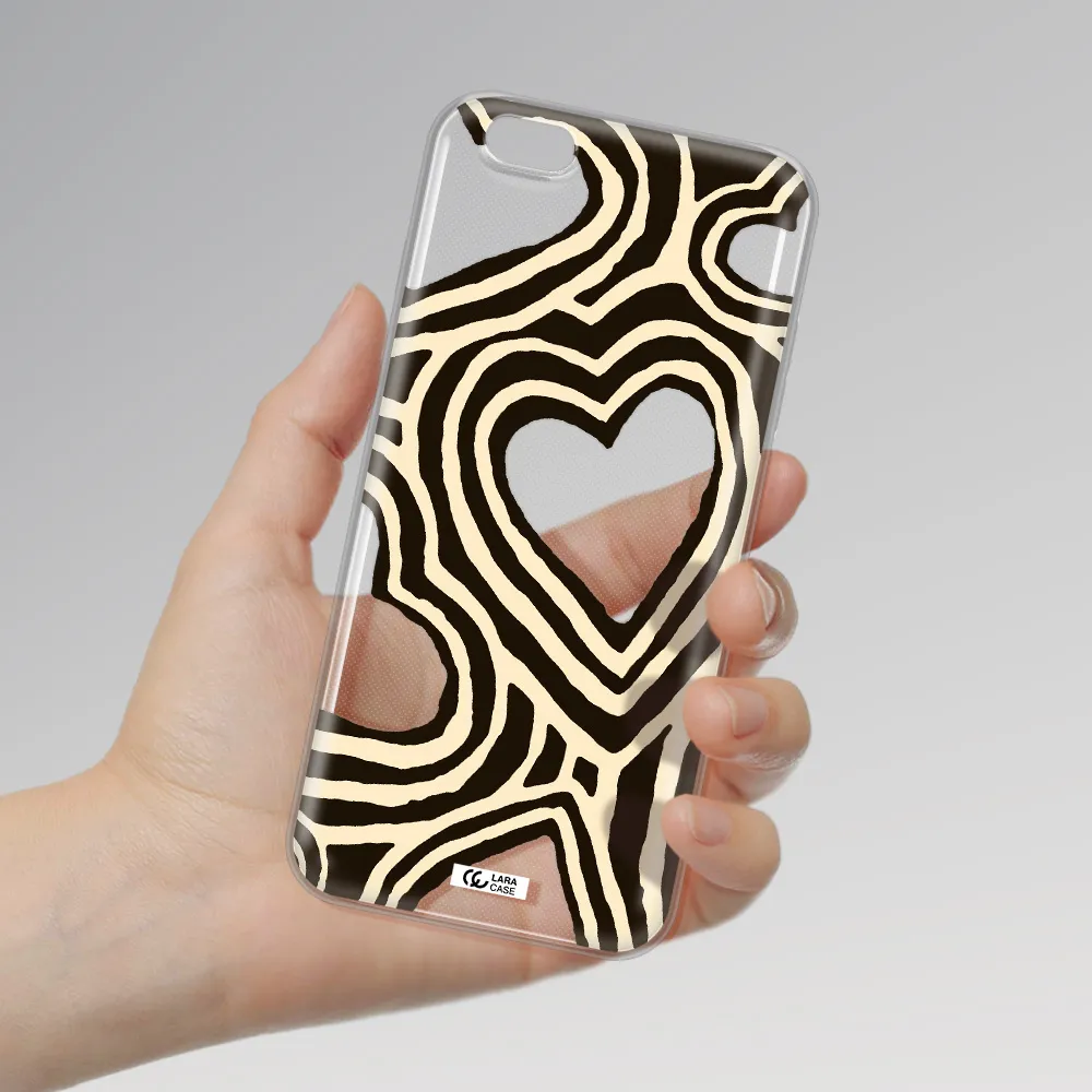 Cute Hearts Apple iPhone 6 s plus Clear TPU Case