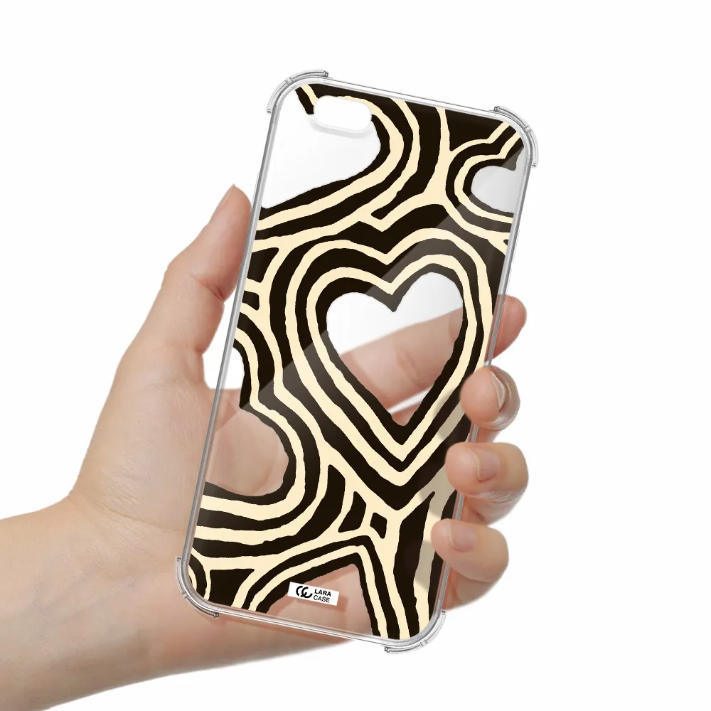 Cute Hearts Apple iPhone 6S Clear PC Case
