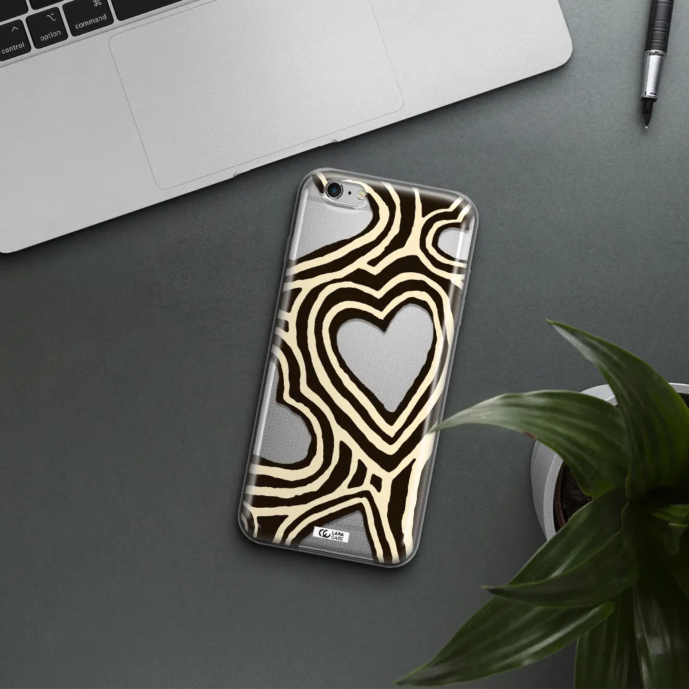 Cute Hearts Apple iPhone 6S Clear TPU Case