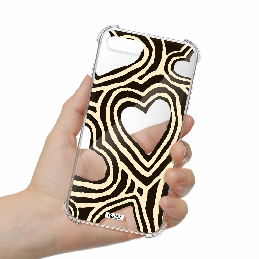 Cute Hearts Apple iPhone 8 plus Clear PC Case