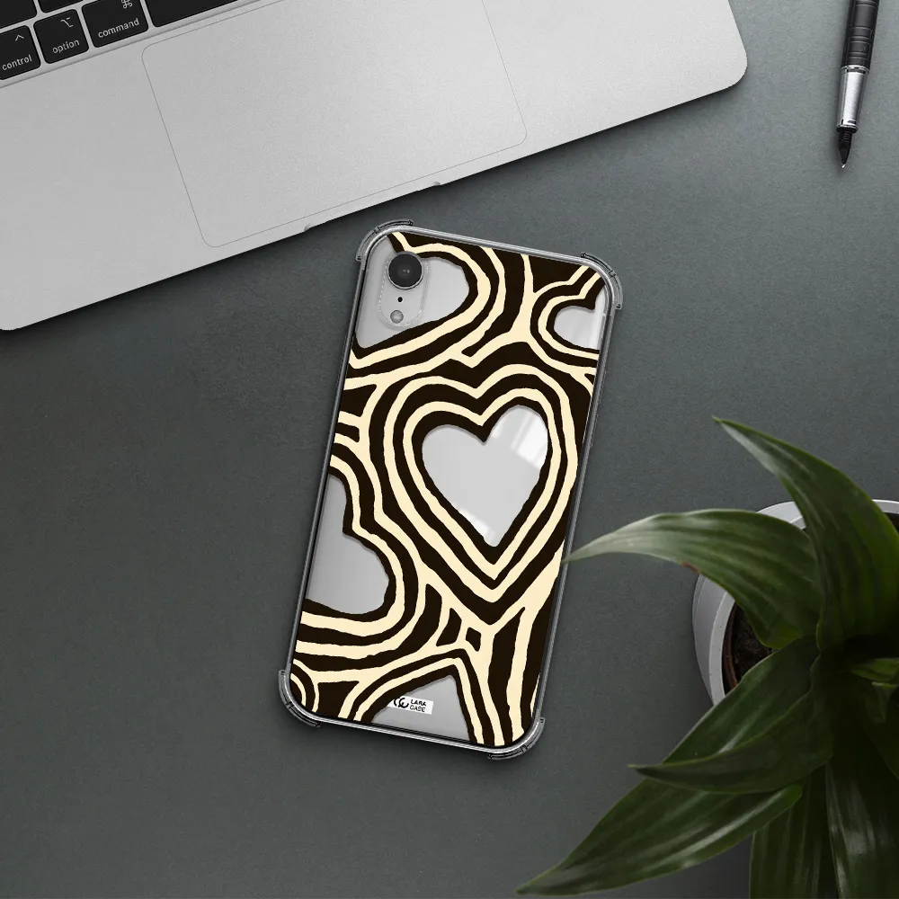 Cute Hearts Apple iPhone XR Clear PC Case