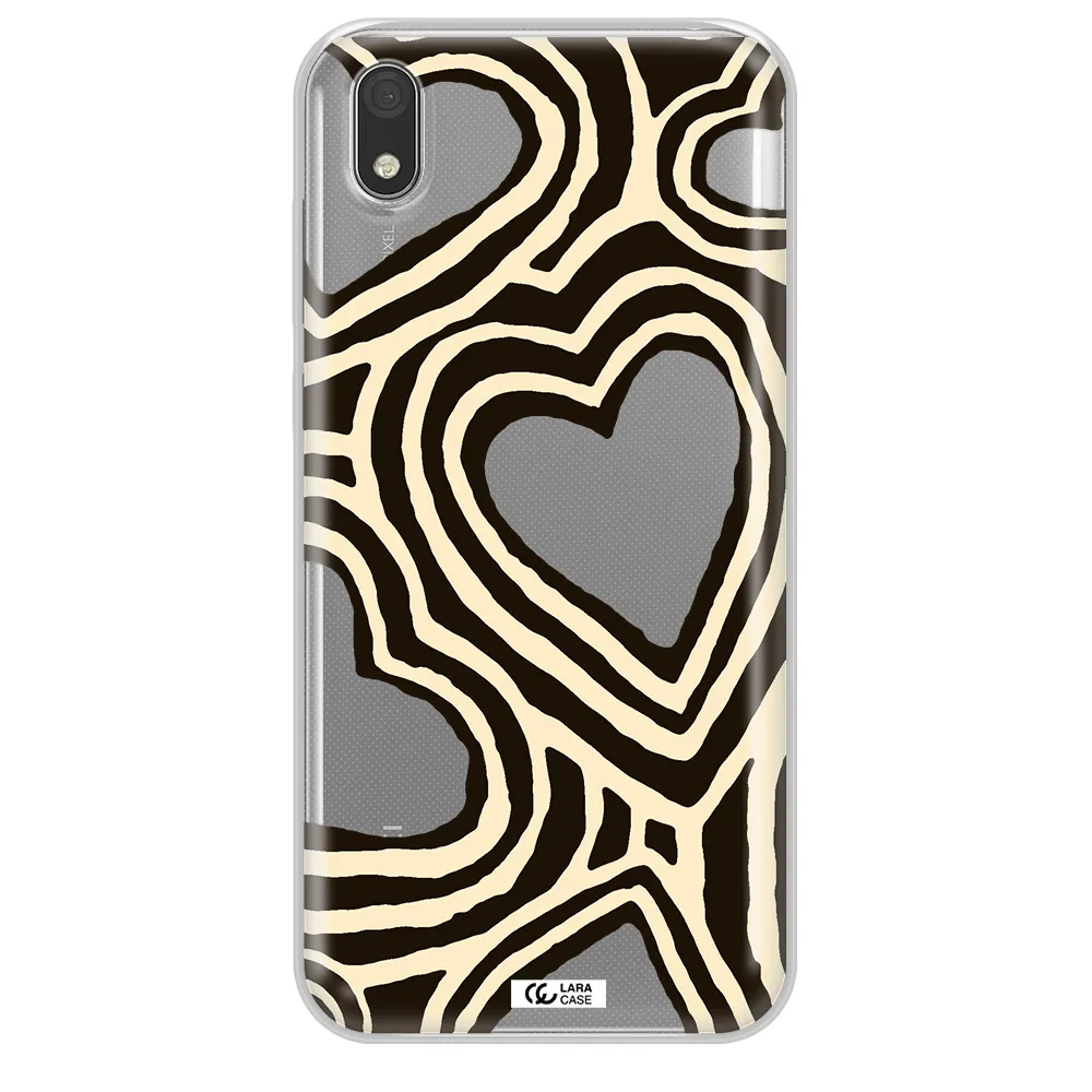 Cute Hearts Huawei Honor 8S Clear TPU Case