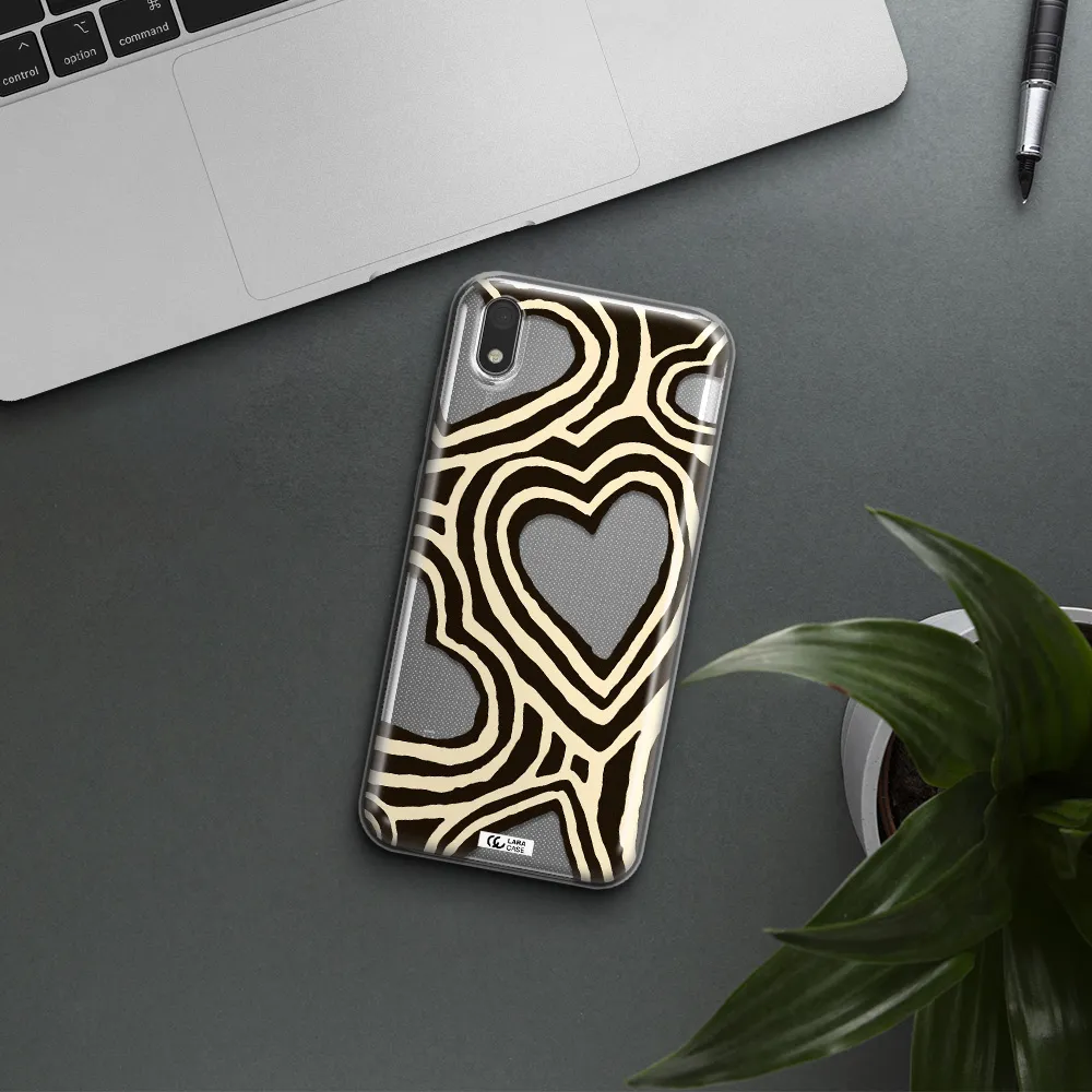 Cute Hearts Huawei Honor 8S Clear TPU Case