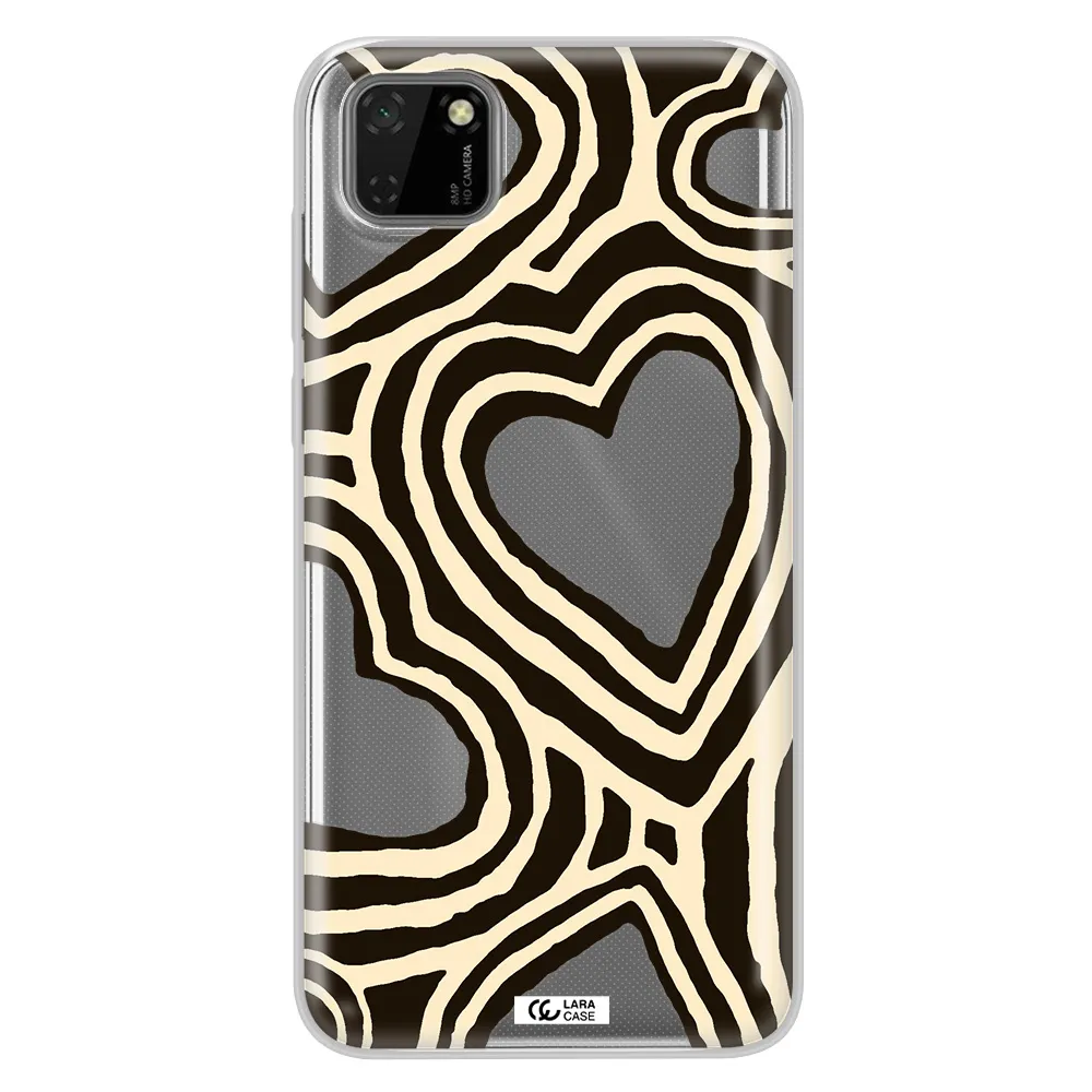 Cute Hearts Huawei Honor 9S Clear TPU Case