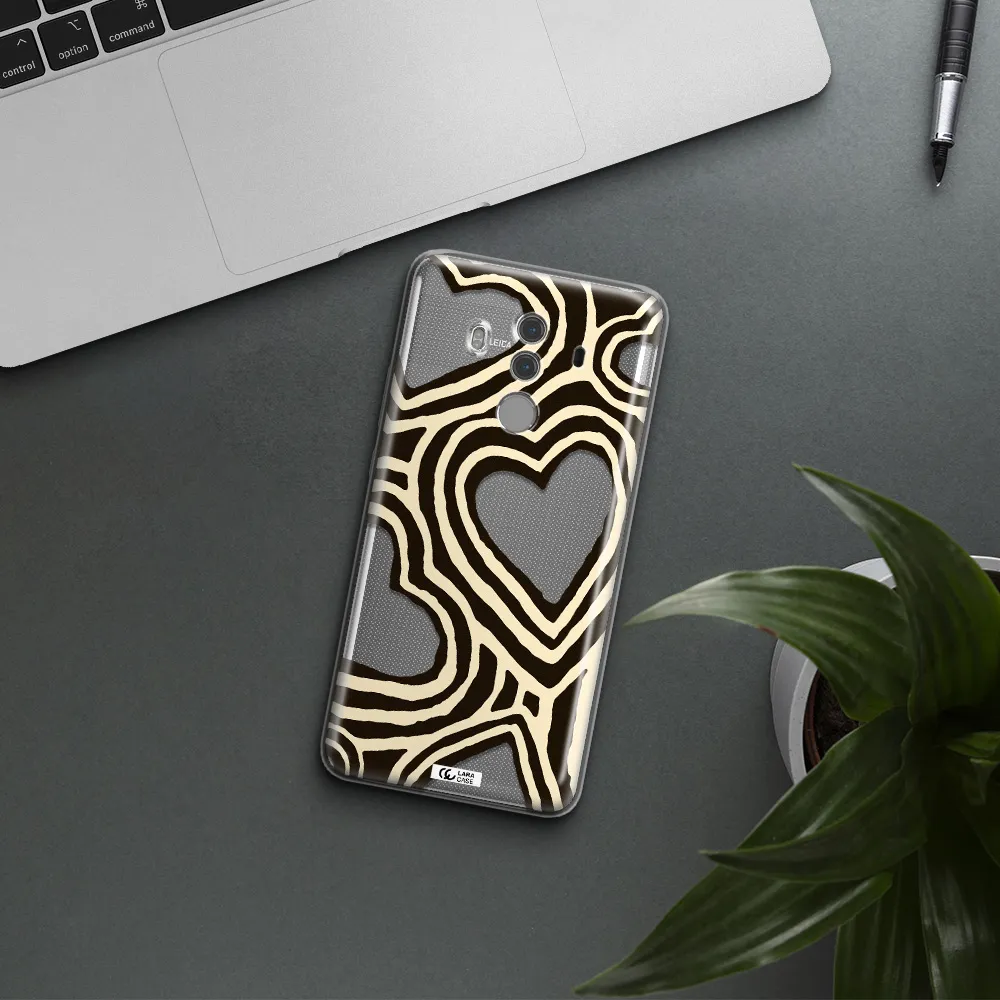 Cute Hearts Huawei Mate 10 Pro Clear TPU Case