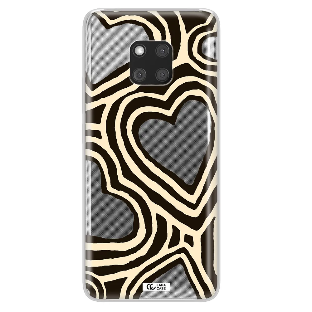 Cute Hearts Huawei Mate 20 Pro Clear TPU Case