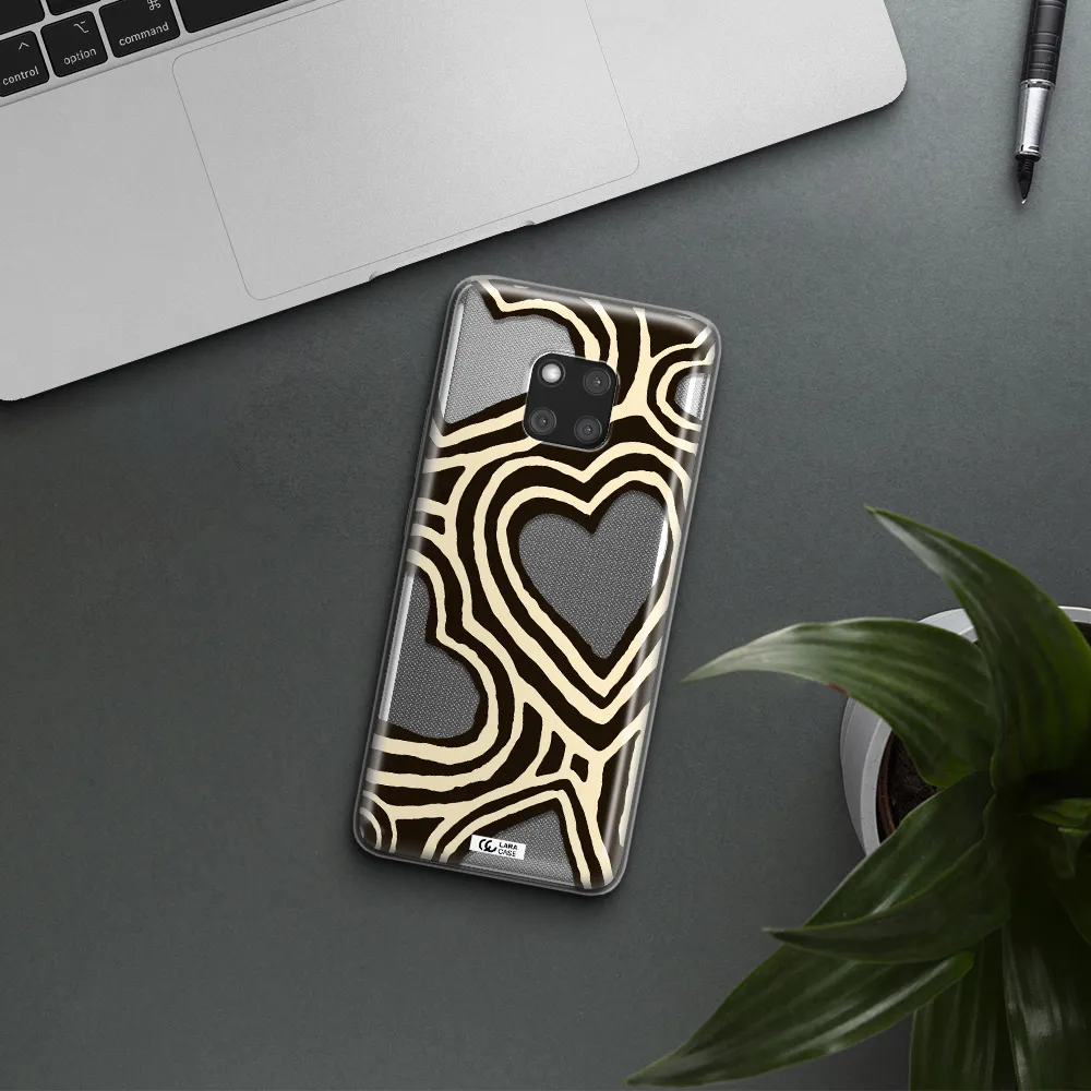 Cute Hearts Huawei Mate 20 Pro Clear TPU Case