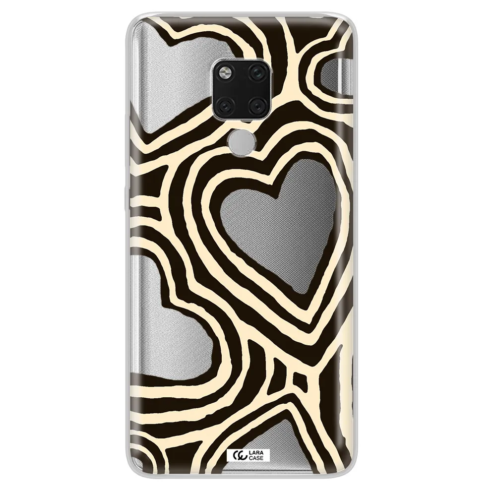 Cute Hearts Huawei Mate 20X Clear TPU Case
