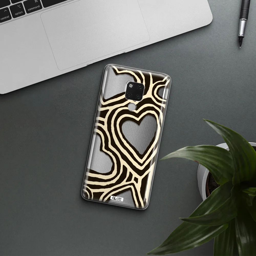 Cute Hearts Huawei Mate 20X Clear TPU Case