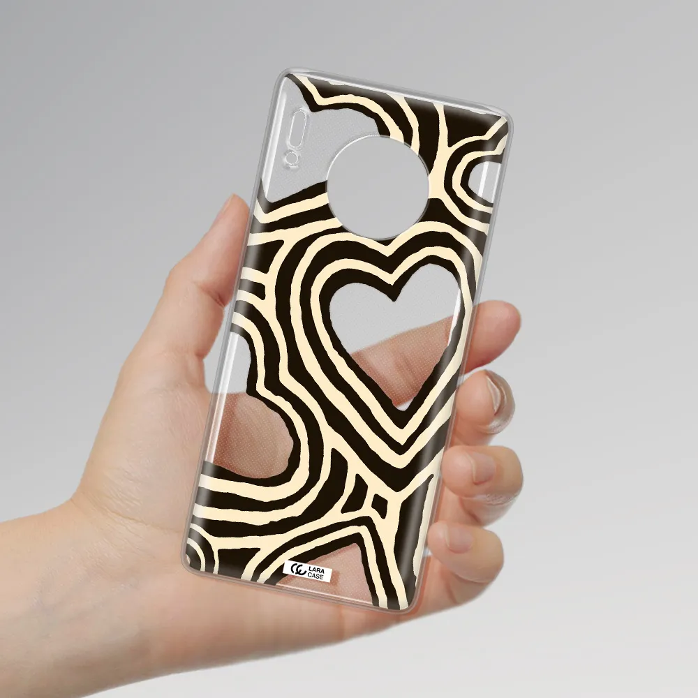 Cute Hearts Huawei Mate 30 Pro Clear TPU Case