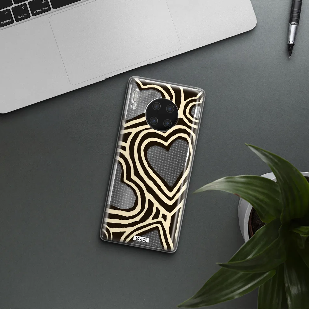 Cute Hearts Huawei Mate 30 Pro Clear TPU Case