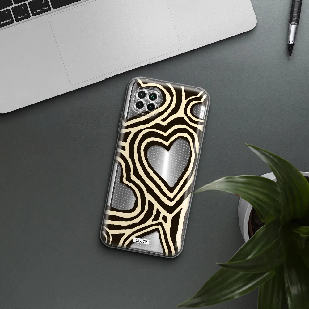 Cute Hearts Huawei Nova 7I Clear Tpu Case