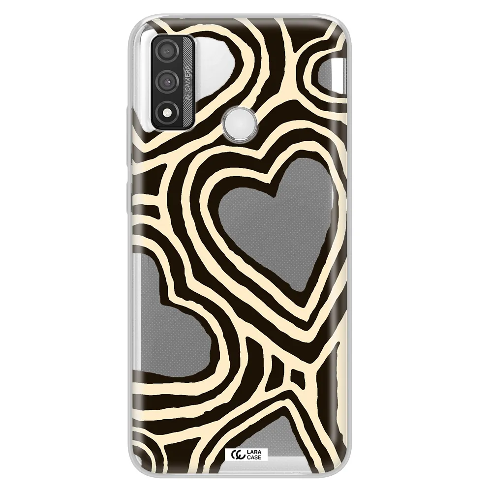 Cute Hearts Huawei P Smart 2020 Clear TPU Case