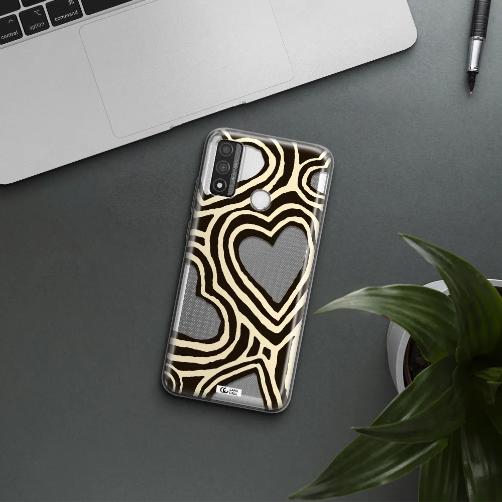 Cute Hearts Huawei P Smart 2020 Clear TPU Case