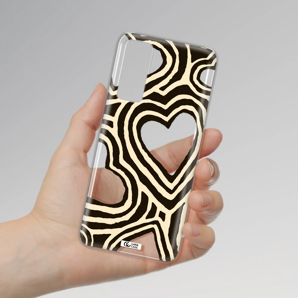 Cute Hearts Huawei P Smart 2021 Clear TPU Case