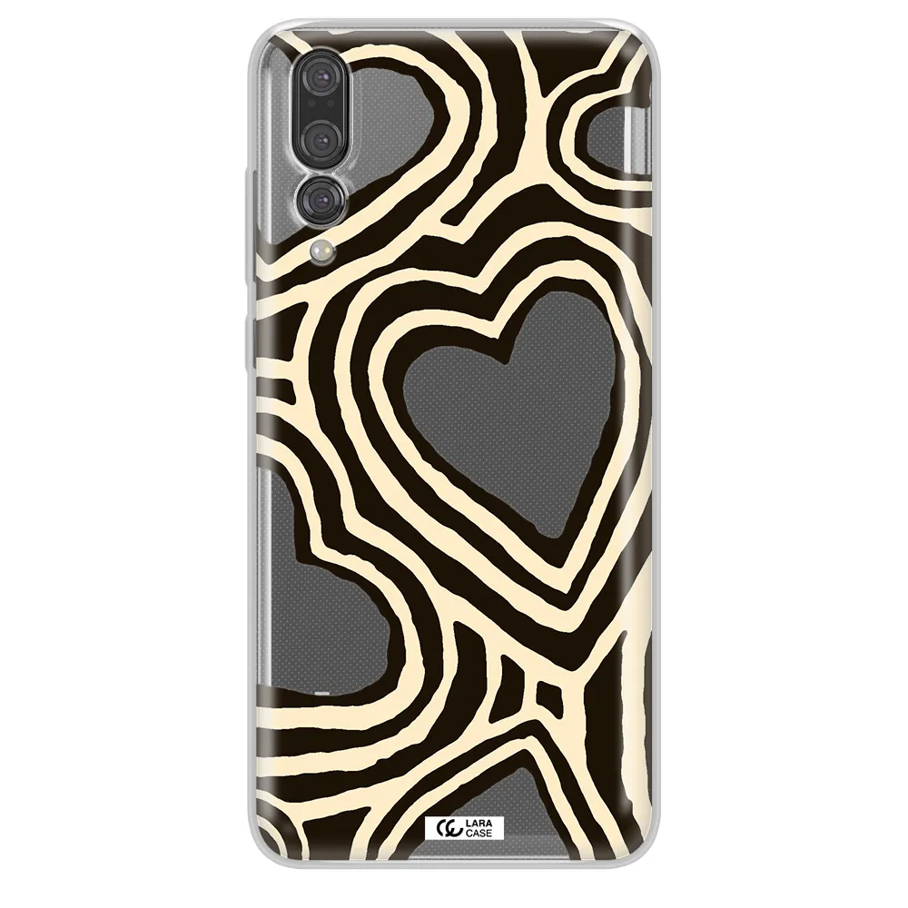 Cute Hearts Huawei P20 Pro Clear TPU Case