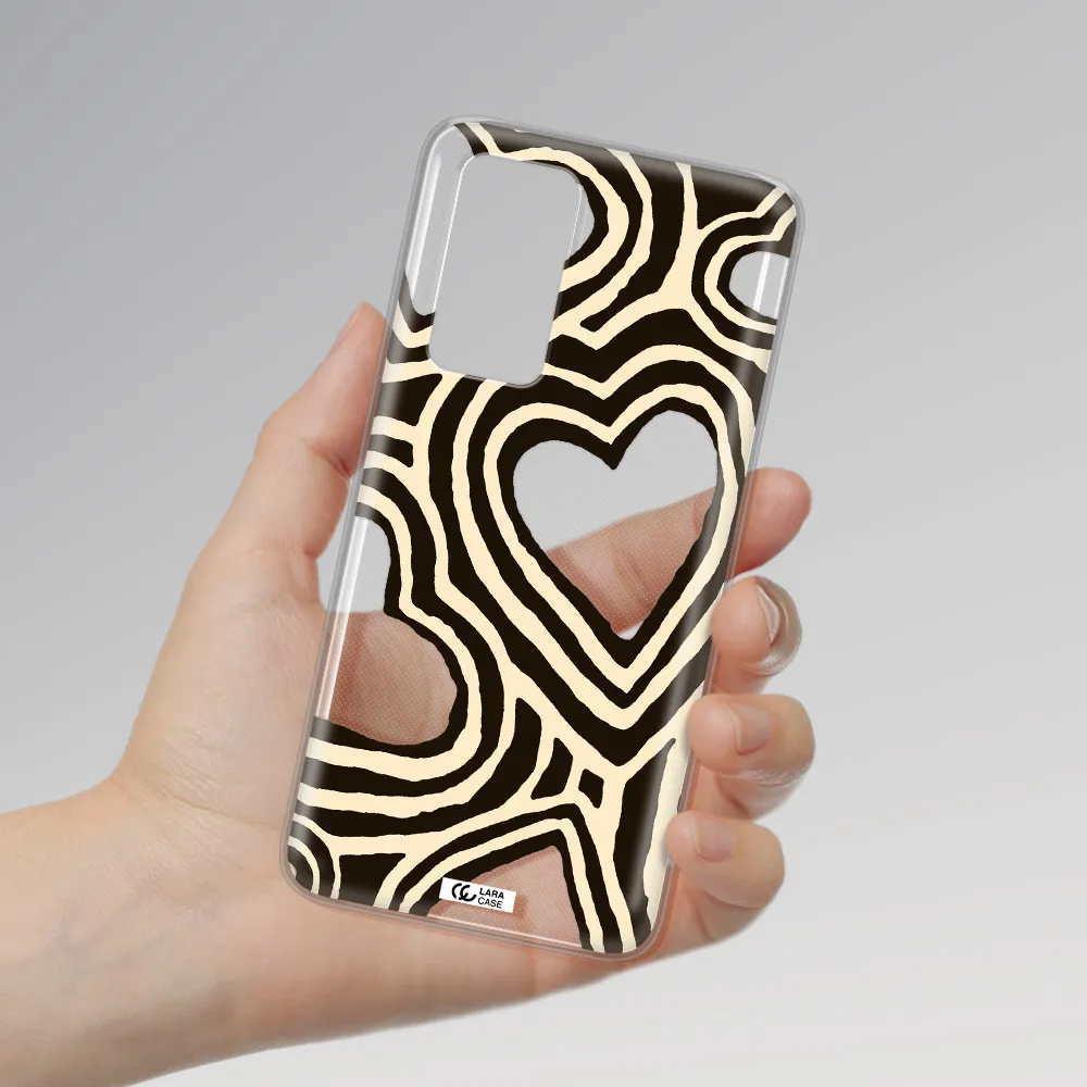 Cute Hearts Huawei P40 Clear TPU Case