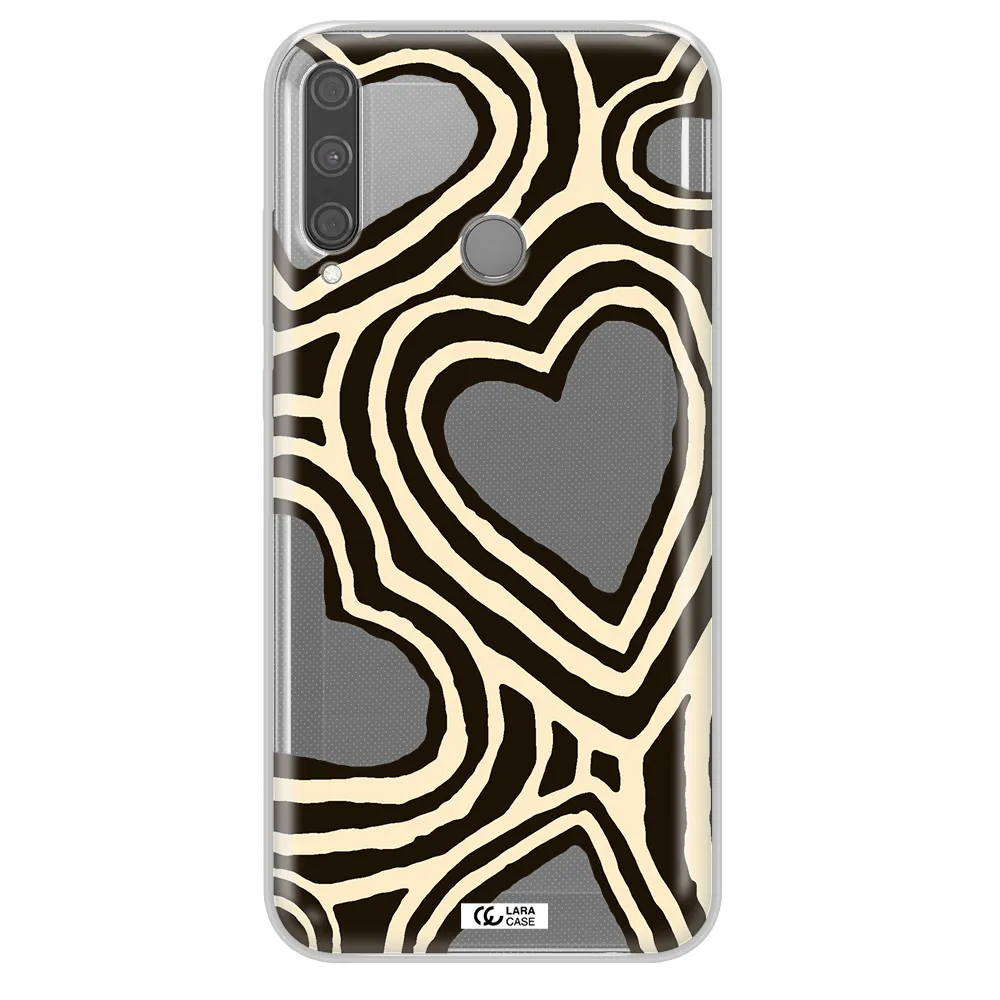 Cute Hearts Huawei P40 Lite E Clear TPU Case