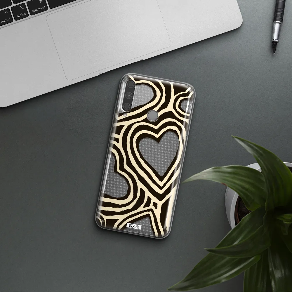 Cute Hearts Huawei P40 Lite E Clear TPU Case