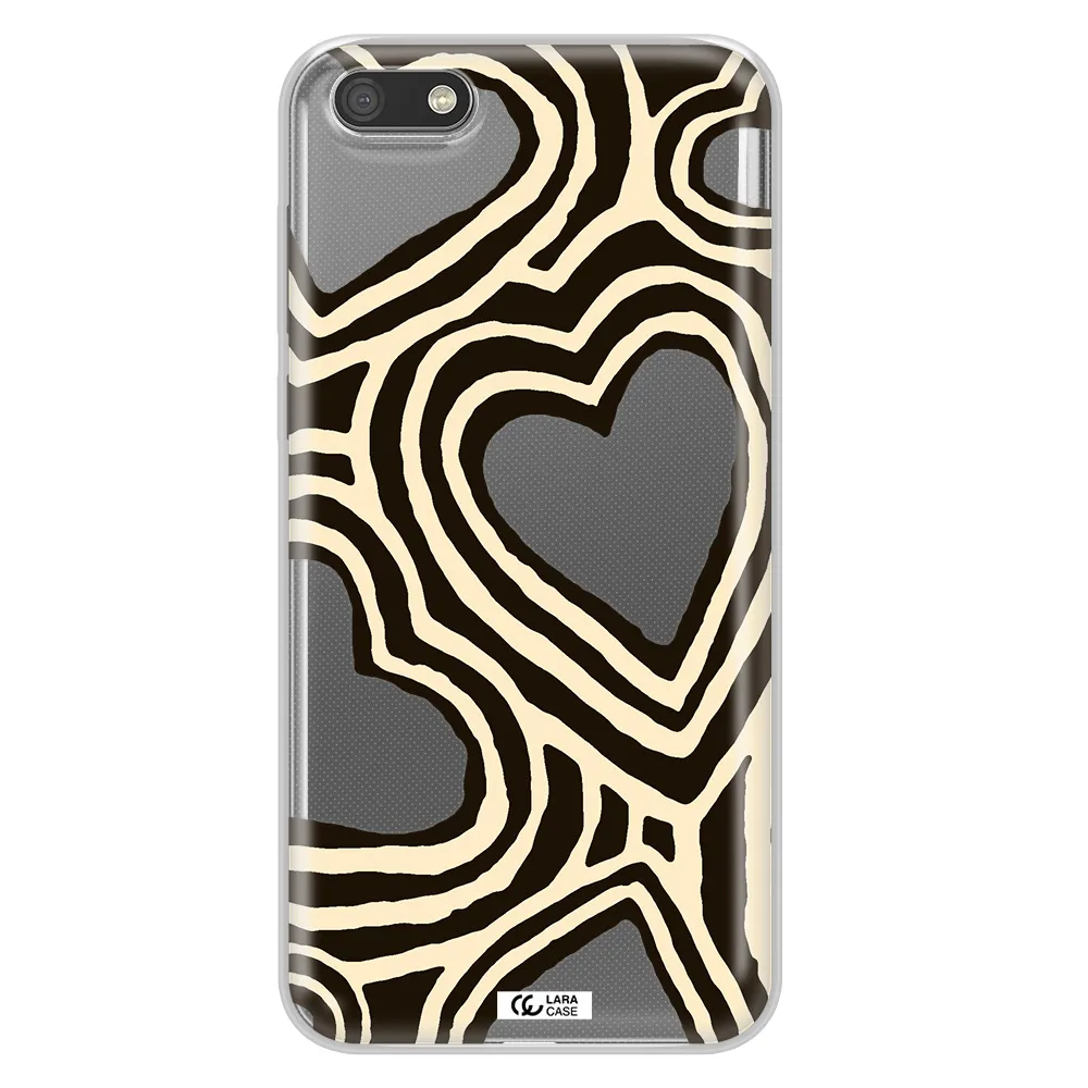 Cute Hearts Huawei Y5 2018 Clear TPU Case