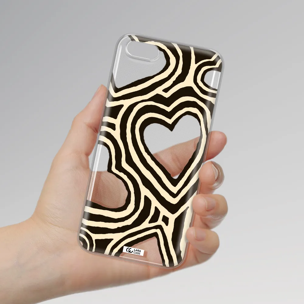 Cute Hearts Huawei Y5 2018 Clear TPU Case