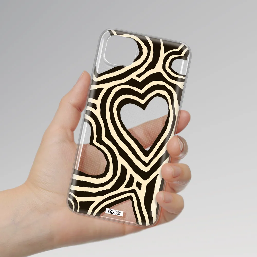 Cute Hearts Huawei Y5P Clear TPU Case