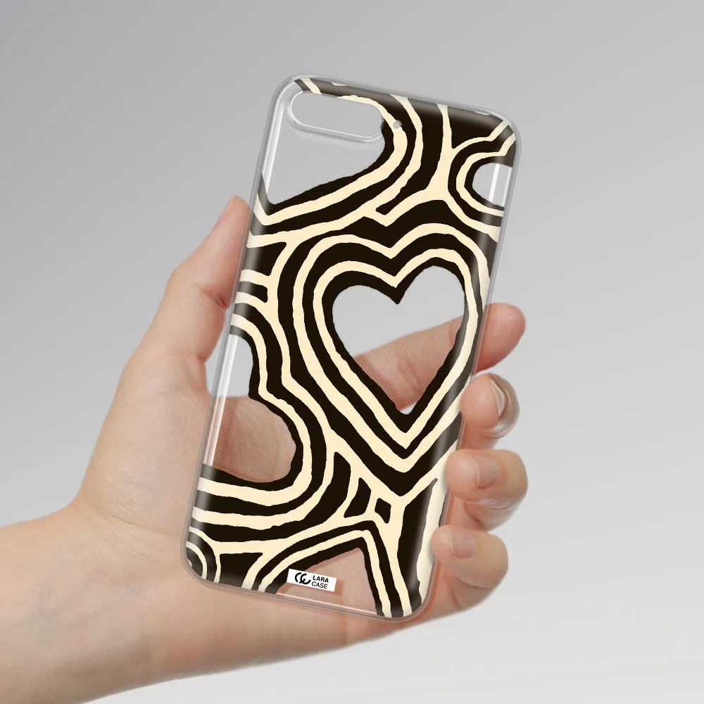 Cute Hearts Huawei Y6 2018 Clear TPU Case