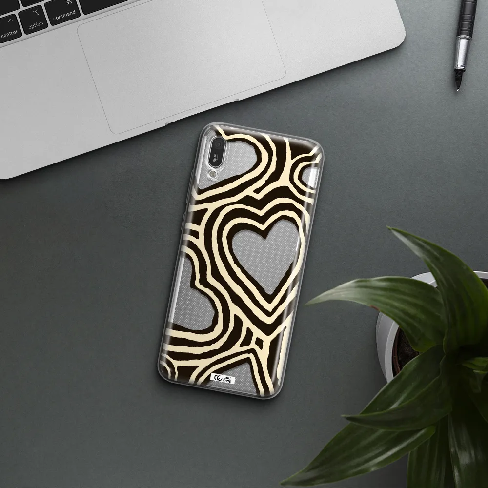 Cute Hearts Huawei Y6 Pro 2019 Clear TPU Case
