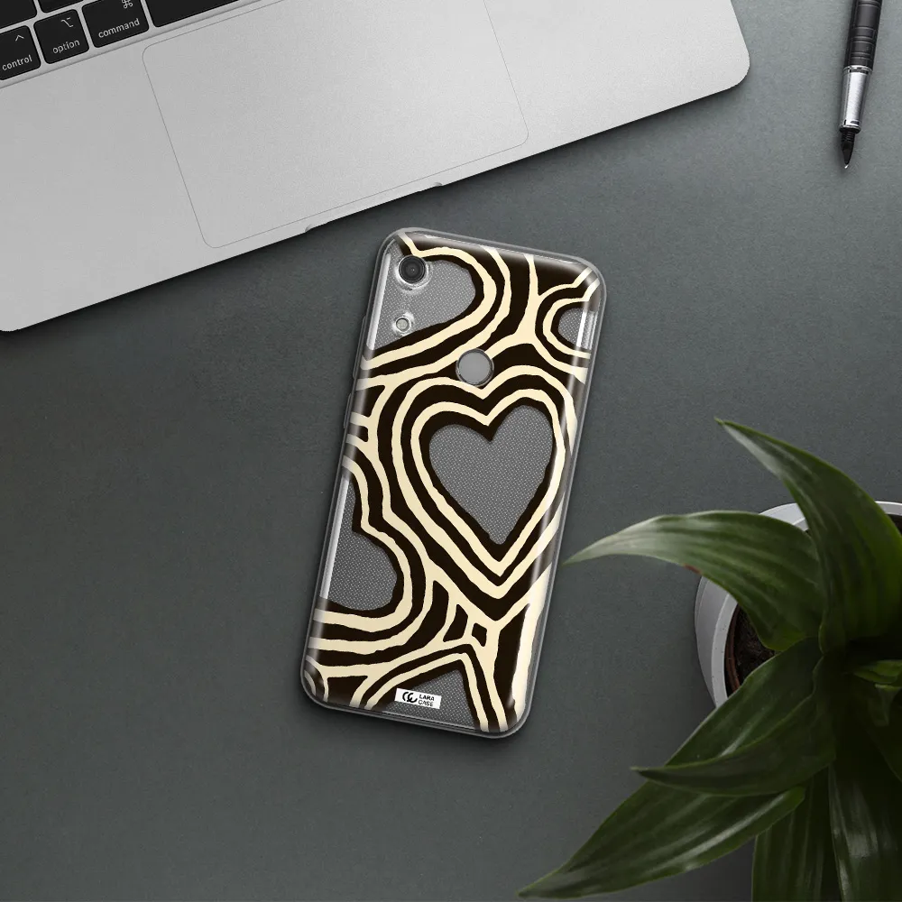 Cute Hearts Huawei Y6S Clear TPU Case