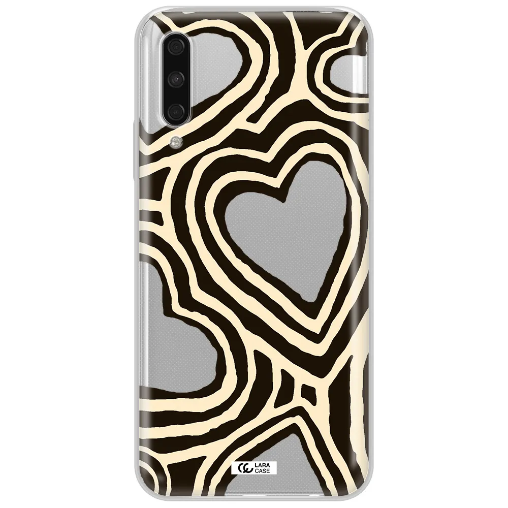 Cute Hearts Huawei Y9S Clear Tpu Case