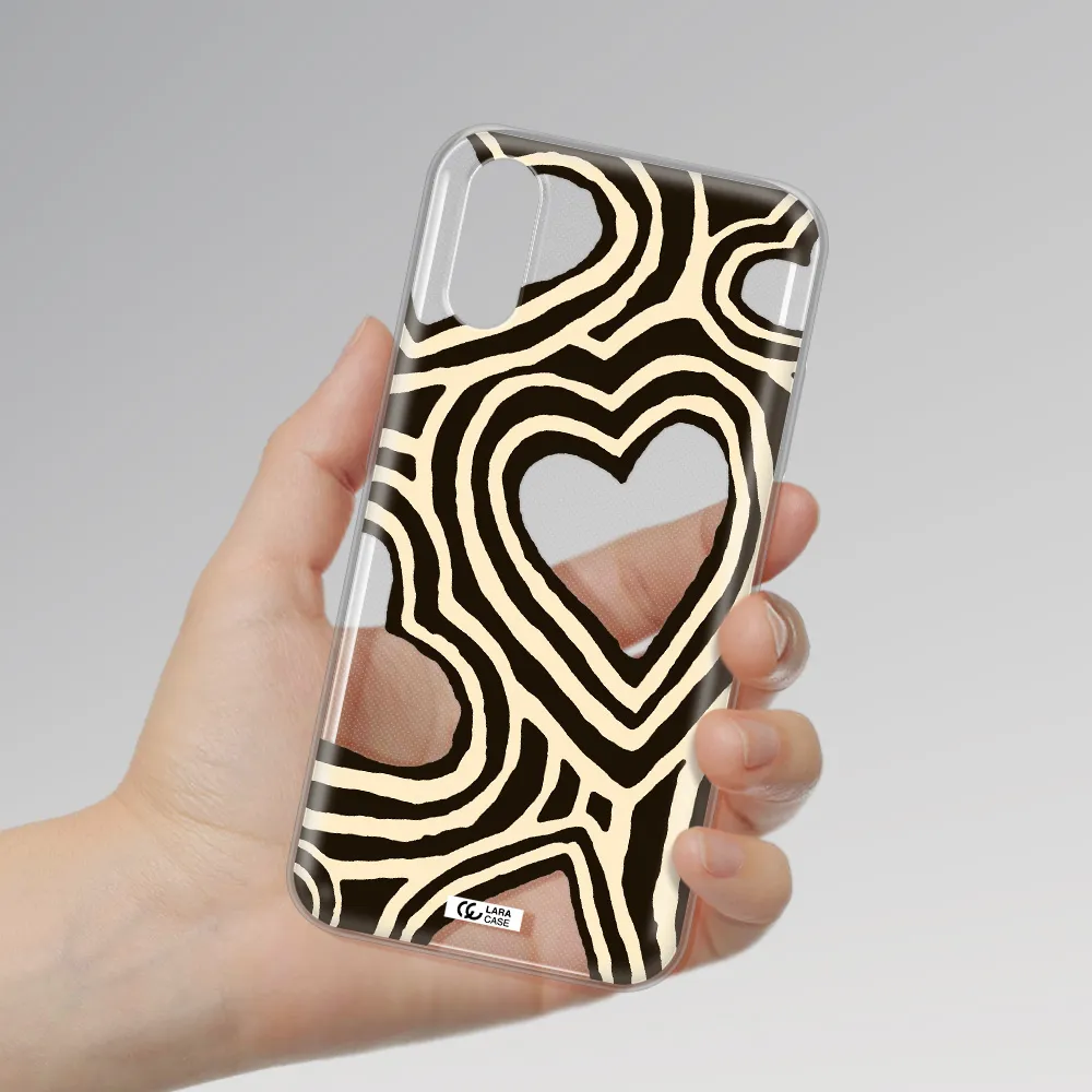 Cute Hearts Samsung A01 Clear TPU Case