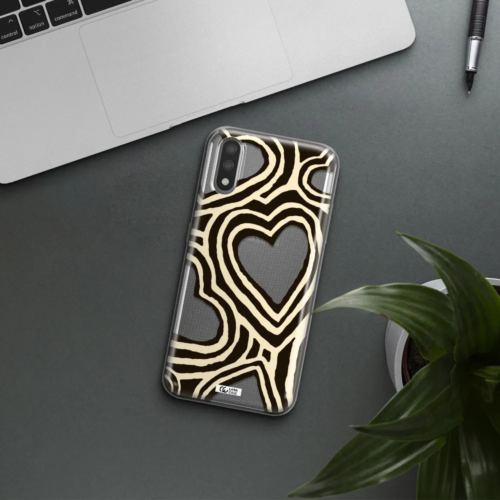 Cute Hearts Samsung A01 Clear TPU Case