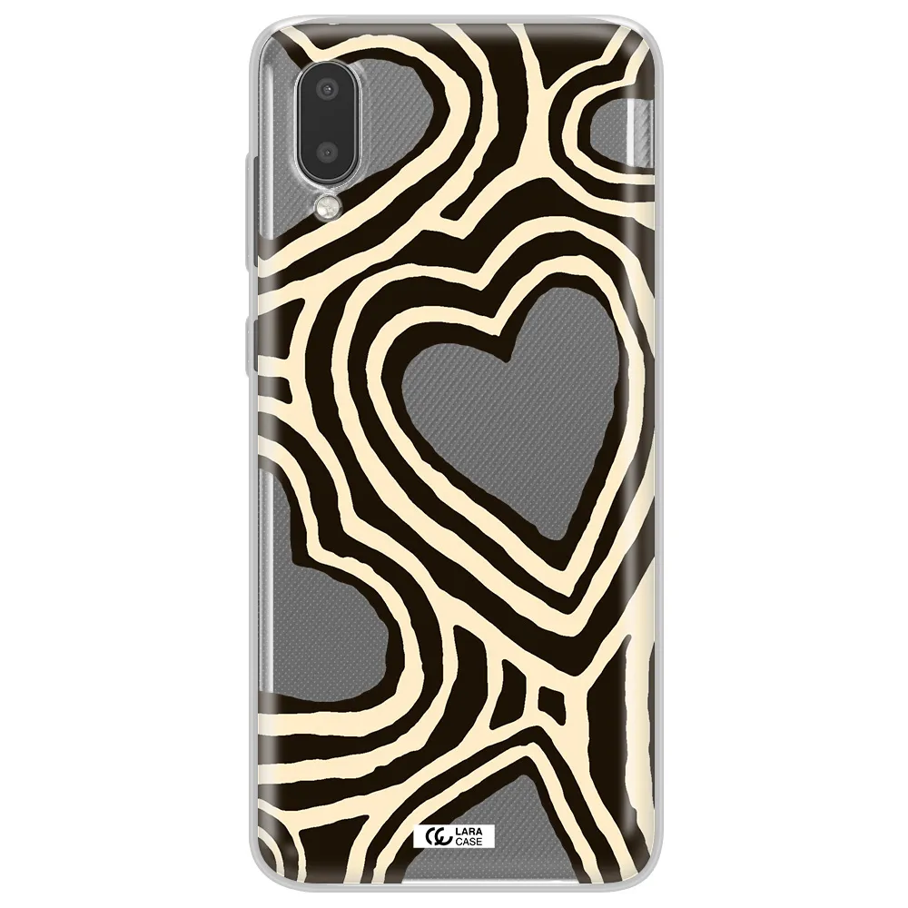 Cute Hearts Samsung A02 Clear TPU Case