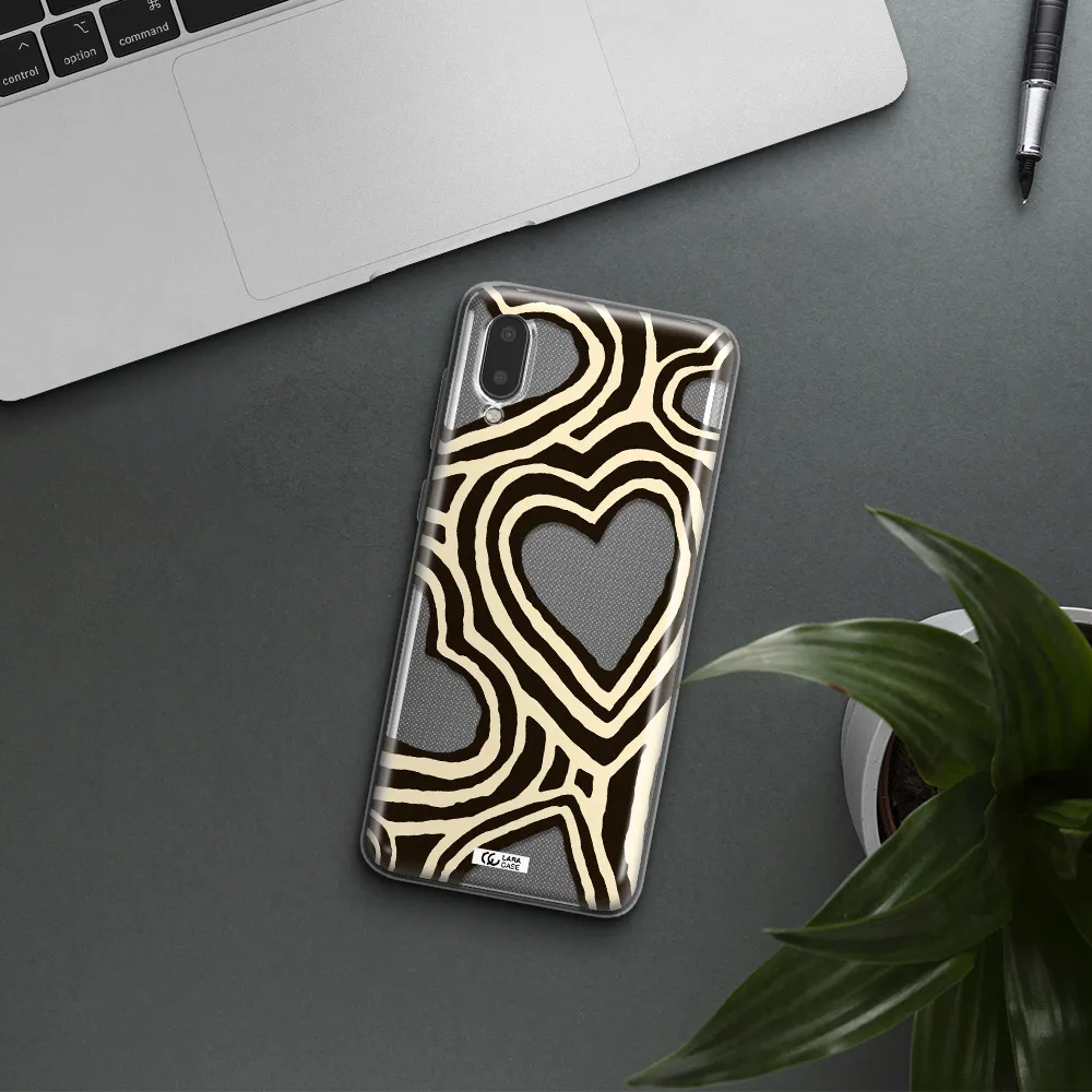 Cute Hearts Samsung A02 Clear TPU Case