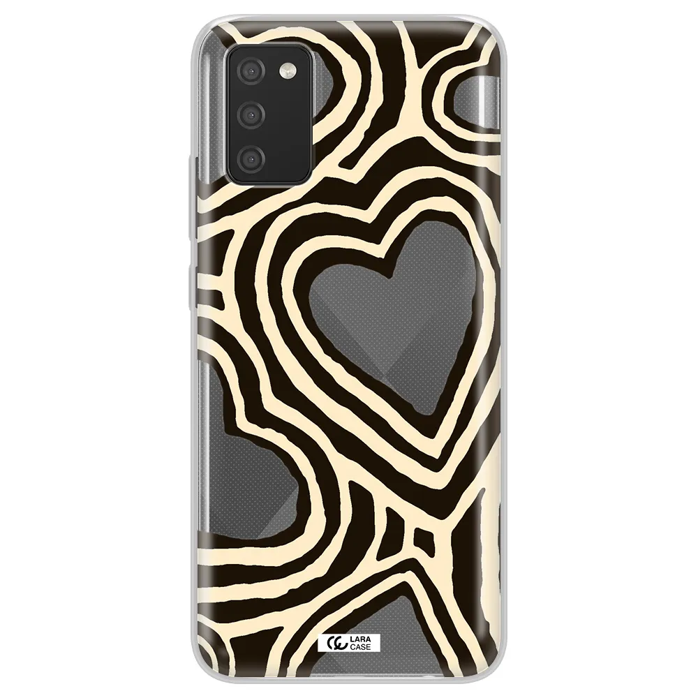 Cute Hearts Samsung A02S Clear TPU Case